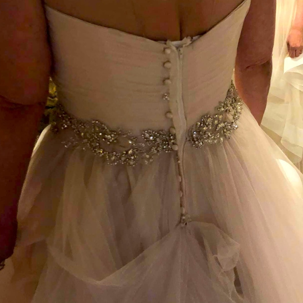 🥳 Host Pick 🥳 Champagne Color Wedding 💒 Dress (Like New - Never Married In) - Picture 3 of 4